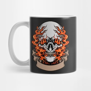 Skull on Fire Mug